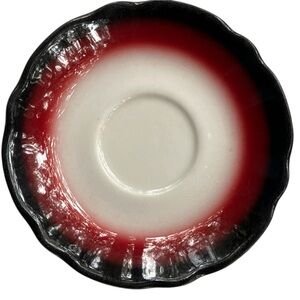 Vtg Jackson China Restaurant Ware 2 Saucers Purple Fade